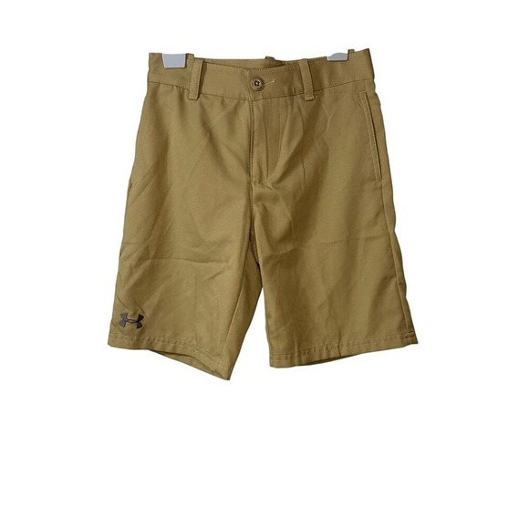 Under Armour Other - Under Armour Tan Athletic Shorts Durable Design Youth Small
